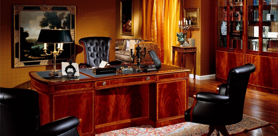 Writing Desk made of solid wood, Armando Rho