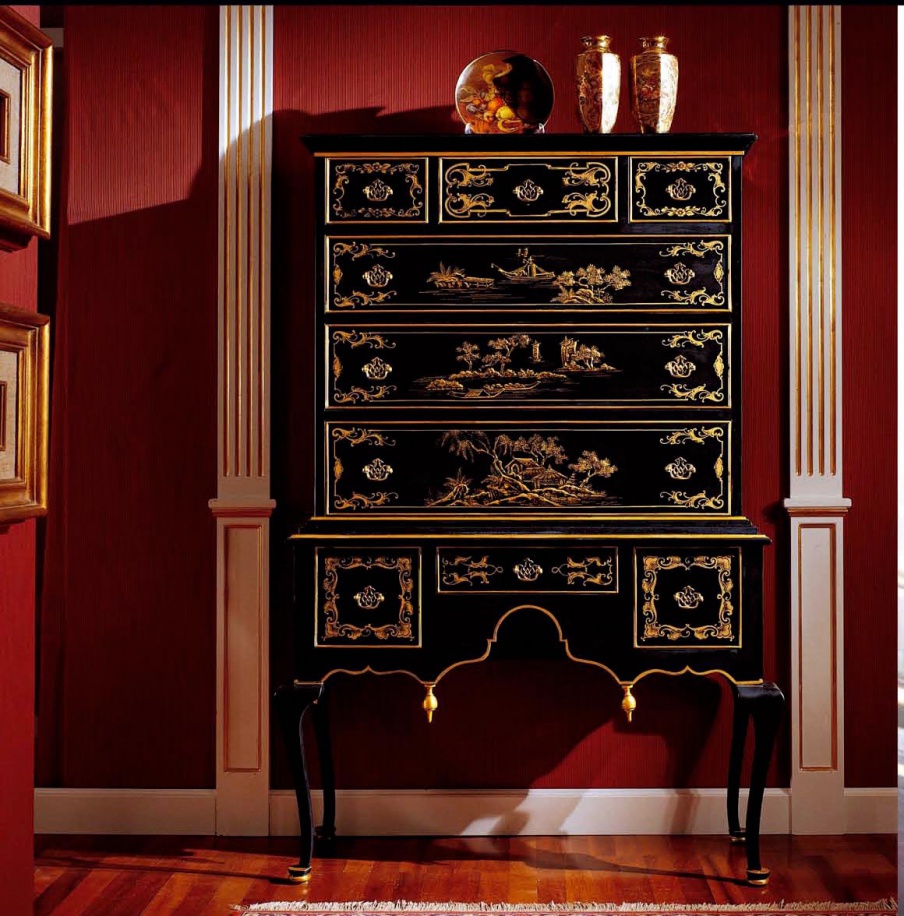 Secretaire from solid wood, Armando Rho