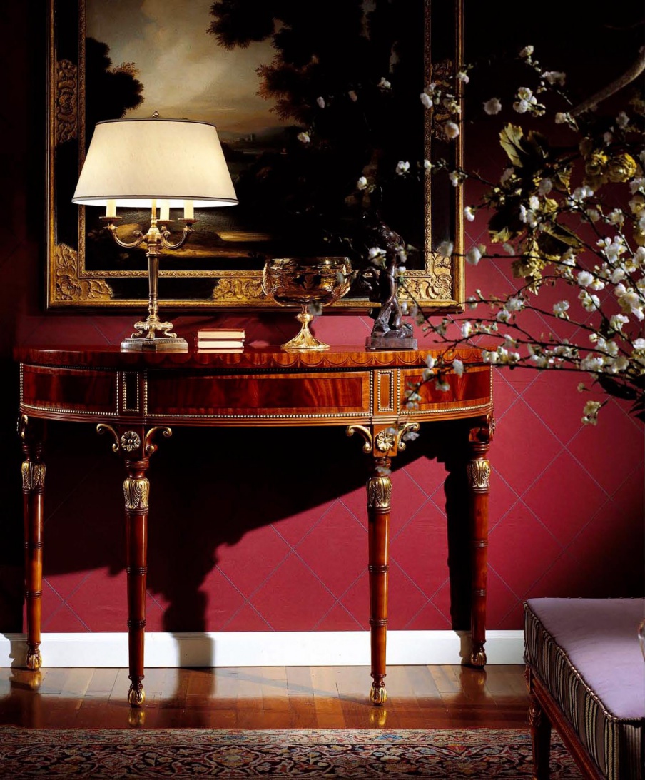 The console is made of solid wood, Armando Rho