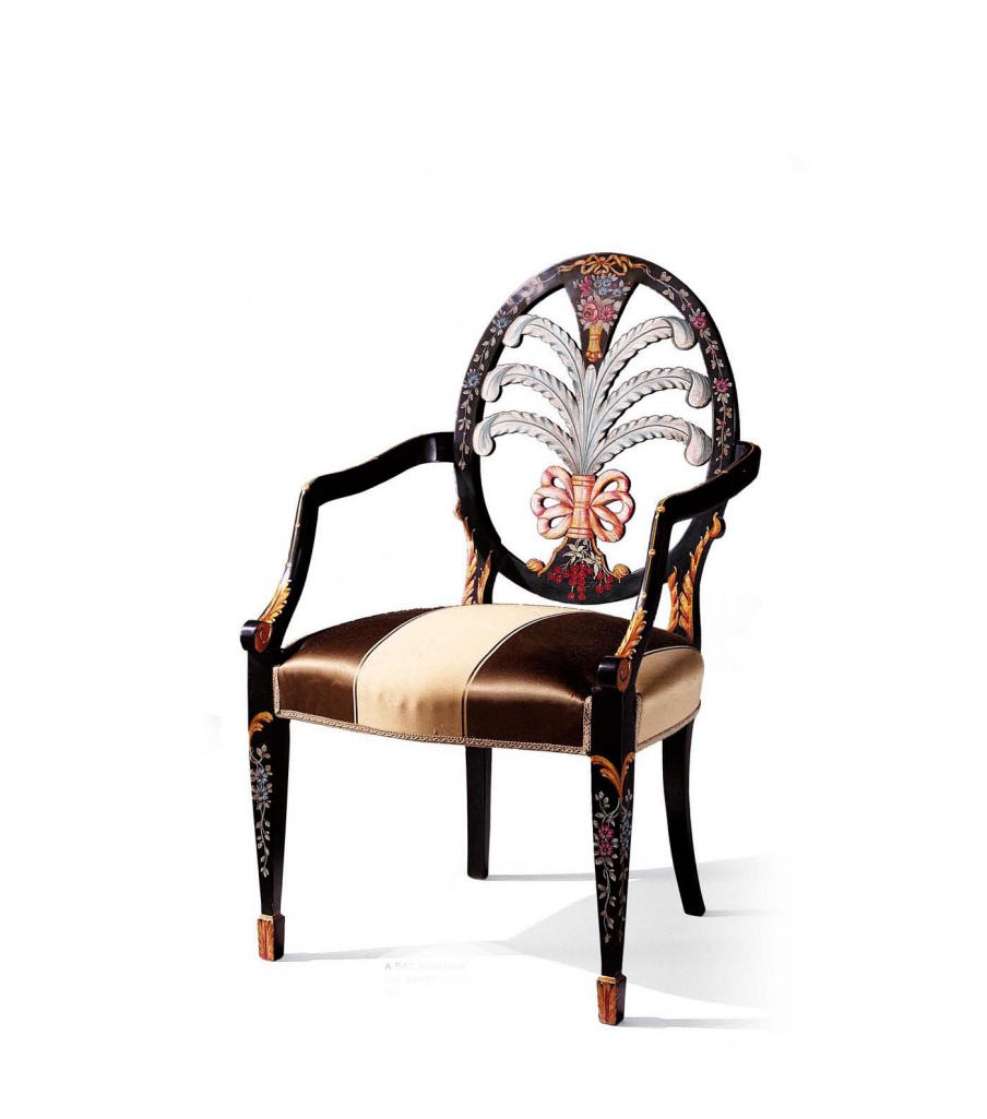 Chair with armrests, Armando Rho