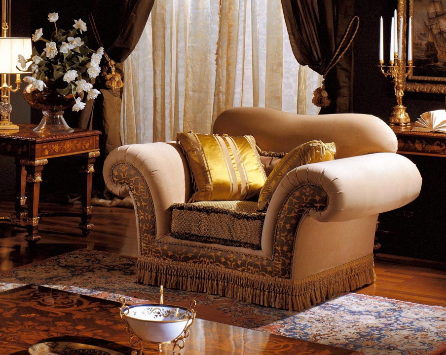 Armchair in fabric, Armando Rho