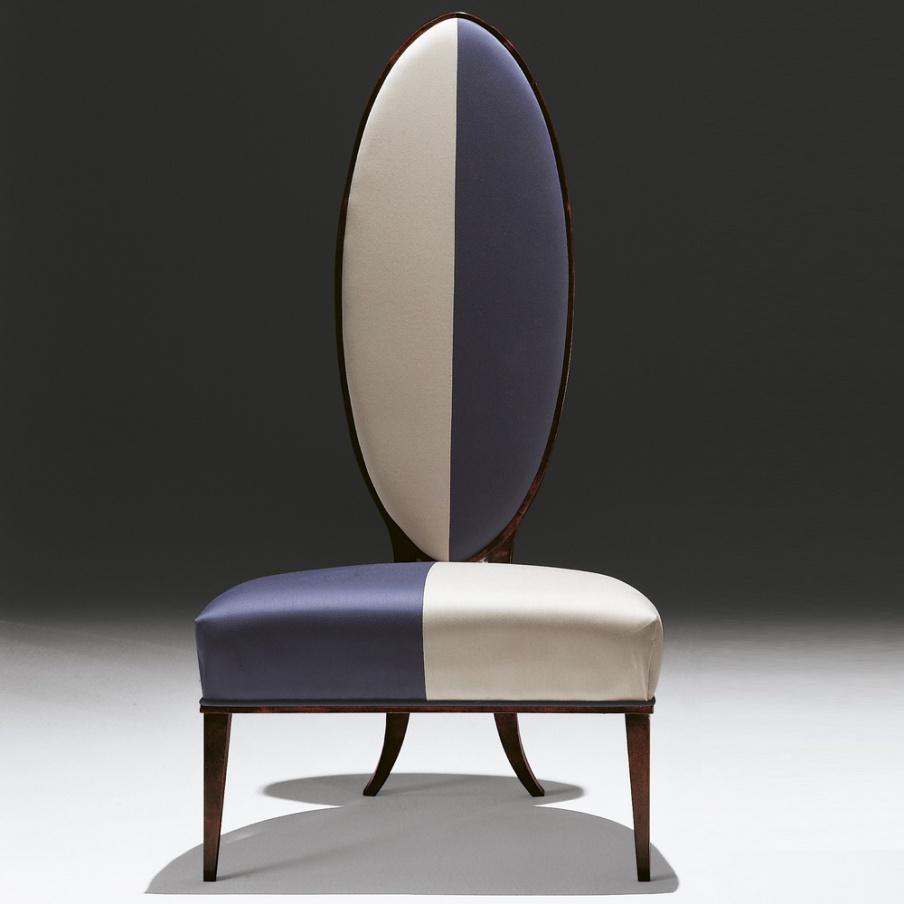 Chair with frame in natural wood Chiaro di Luna, Tura