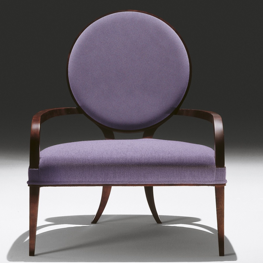 Chair with frame in natural wood Luna Piena, Tura