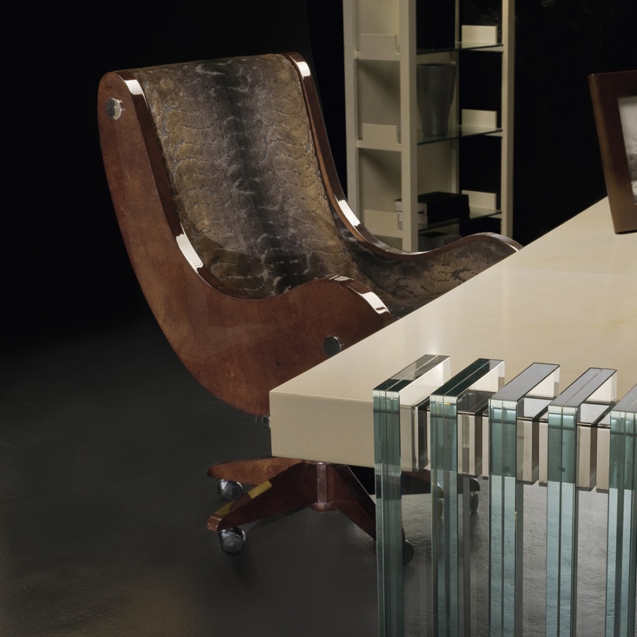 A chair made of natural wood Office, Tura