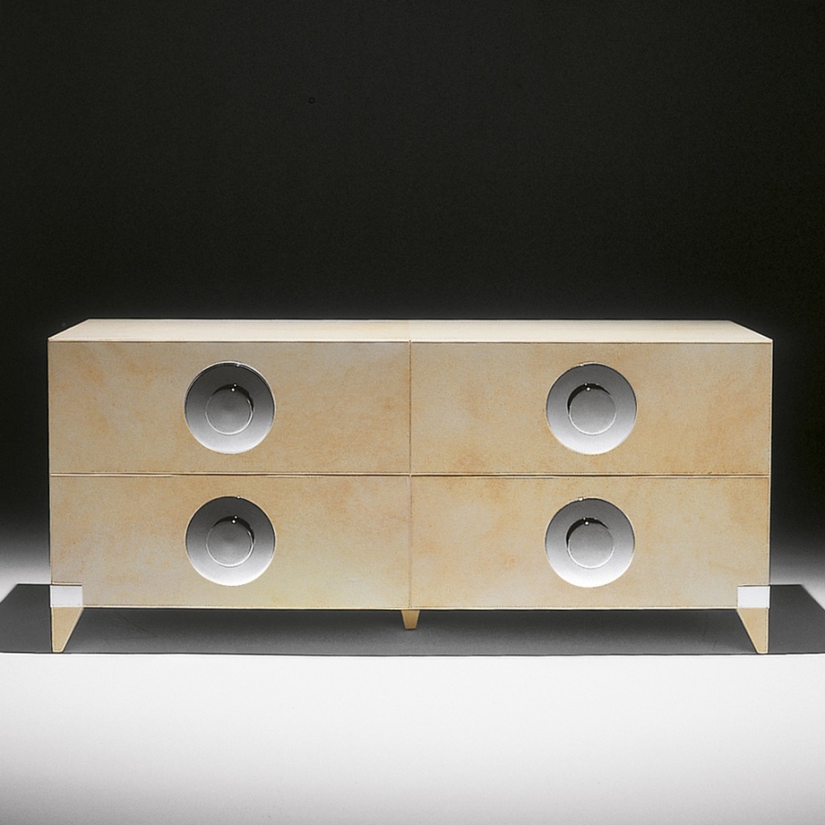 A chest of drawers made from natural wood, Tura