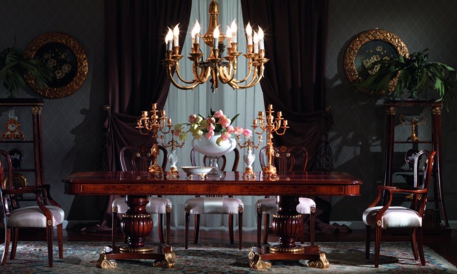 Dining table made of solid wood, Armando Rho