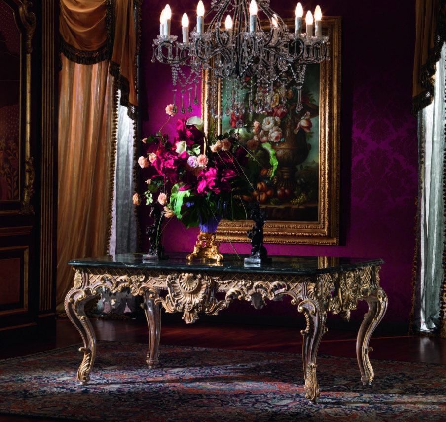 The console is made of solid wood, Armando Rho