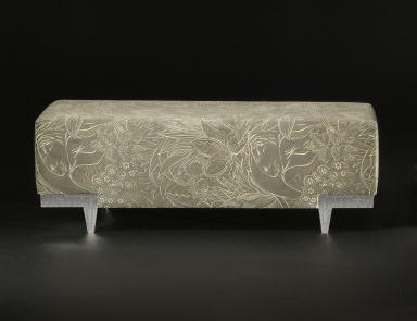 Pouf with metal frame, Tura