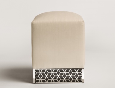 Ottoman with metal base, Tura 