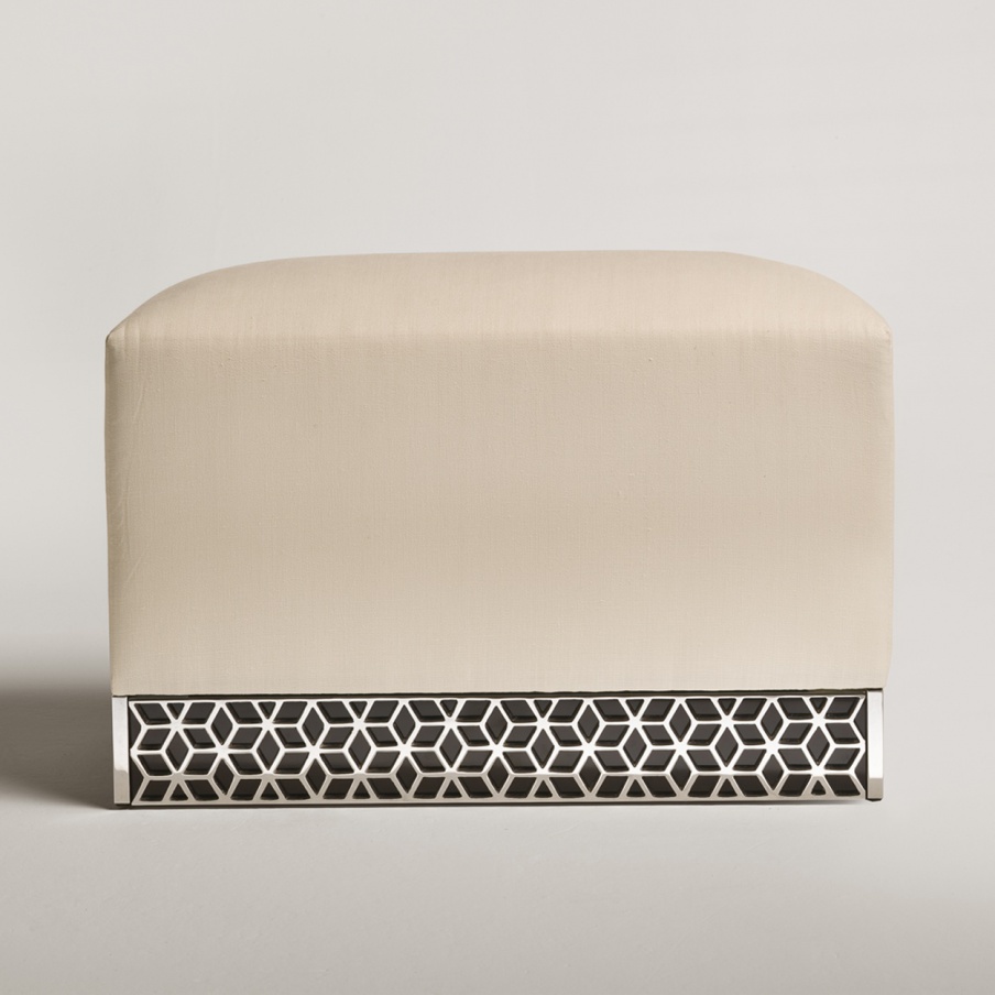 Ottoman with metal base, Tura