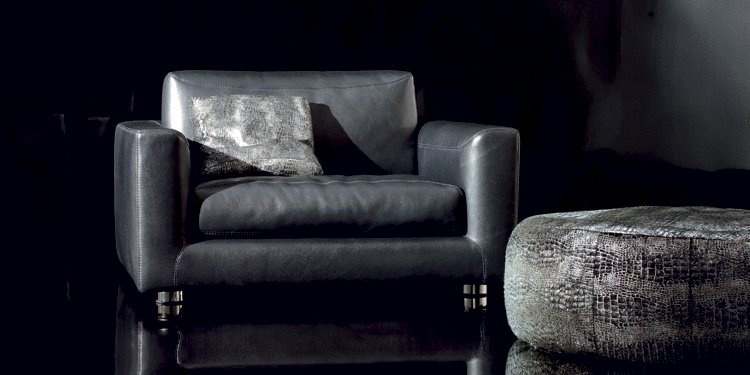 Chair with legs in polished stainless steel, One - Rivolta