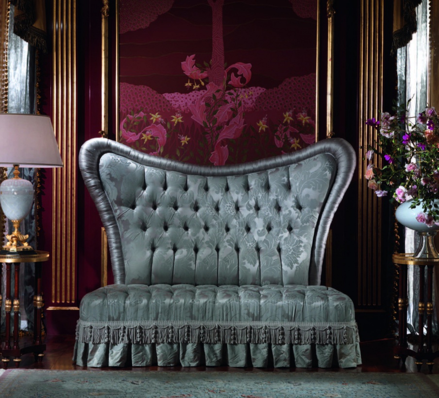 Bench with soft upholstery, Armando Rho