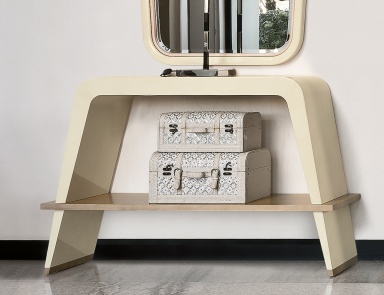 The console is natural wood, Tura