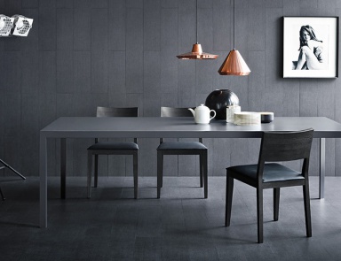 Desk on a frame of natural wood Soffio, Pianca