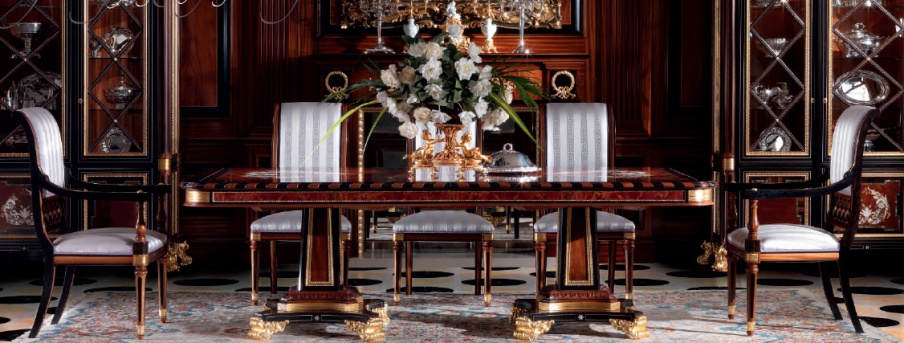 Dining table made of solid wood, Armando Rho