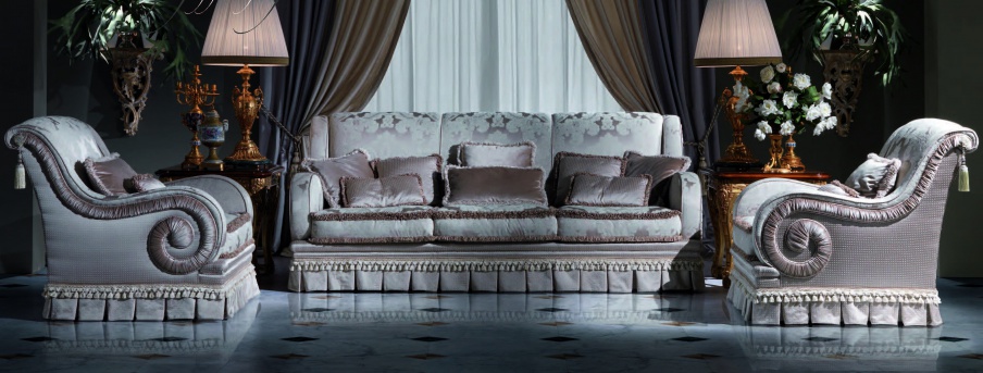 Three seater sofa in fabric, Armando Rho