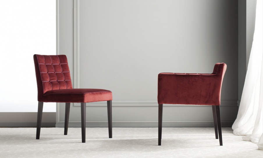 Chair with frame in natural wood LOVING, Costantini Pietro 