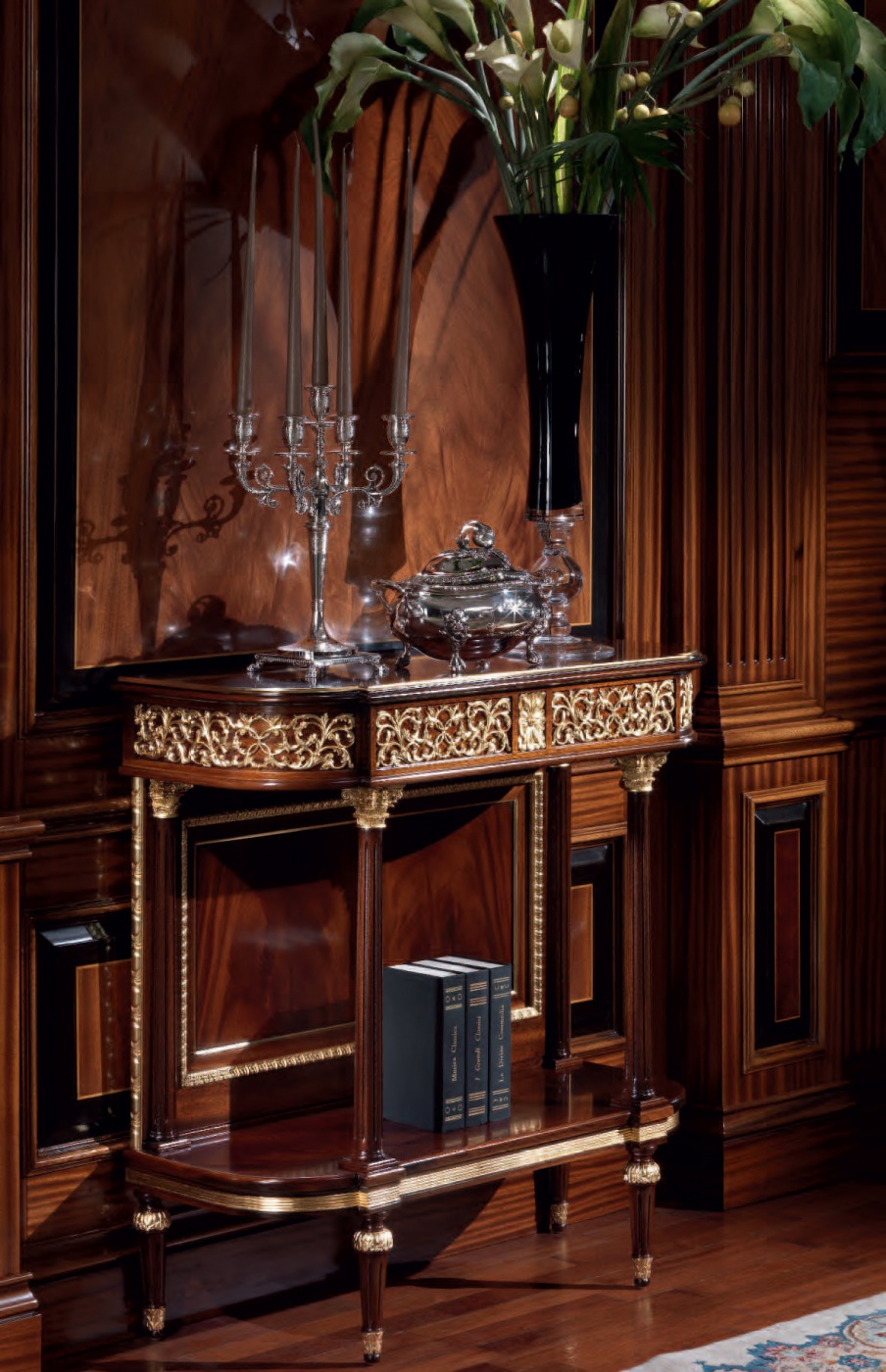 The console is made of solid wood, Armando Rho