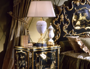 Bedside table made of solid wood, Armando Rho