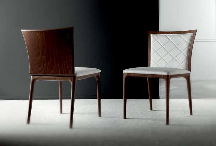 Chair with frame in natural wood FOUR SEASON, Costantini Pietro