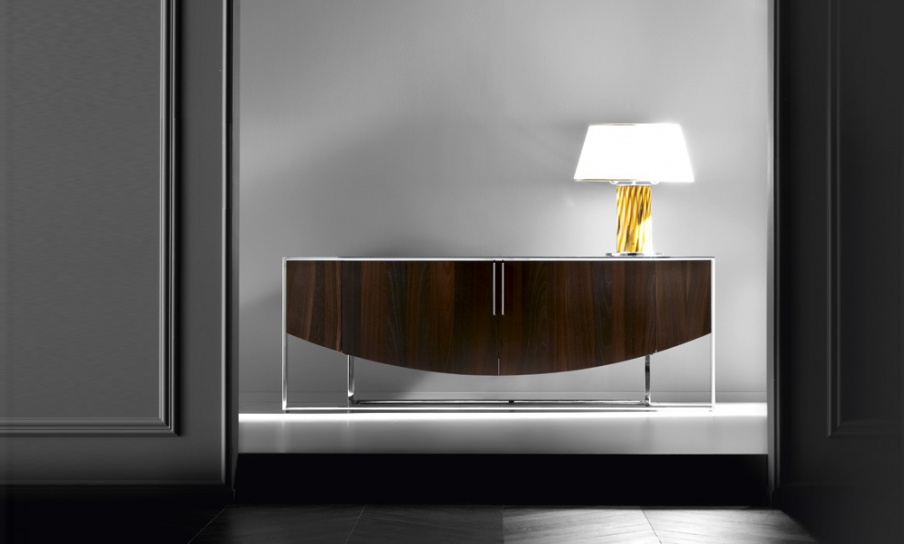 Nightstand body is made of natural wood ECLIPSE, Costantini Pietro 
