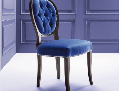 Chair with frame in natural wood TULIP, Past ... 