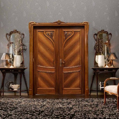 Console and mirror by Liberty