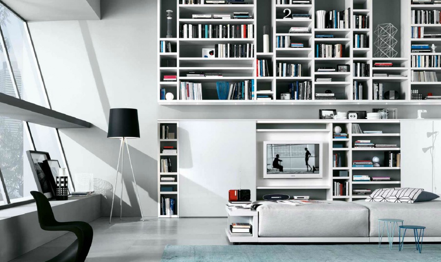 The book rack natural wood Crossing, MisuraEmme