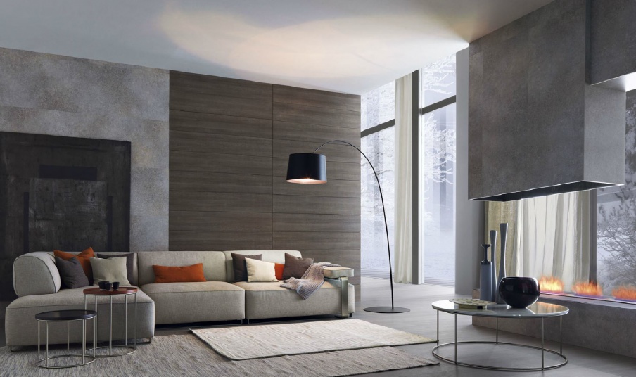 Corner modular sofa with metal frame Cannes, MisuraEmme