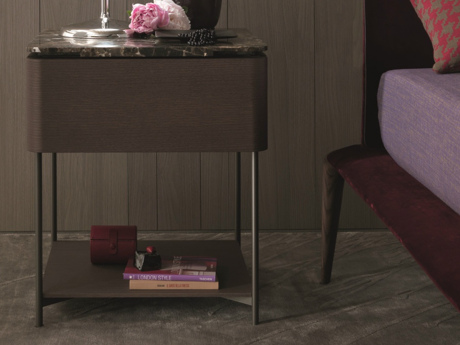 Nightstands bedside of laminated timber Lindo, MisuraEmme