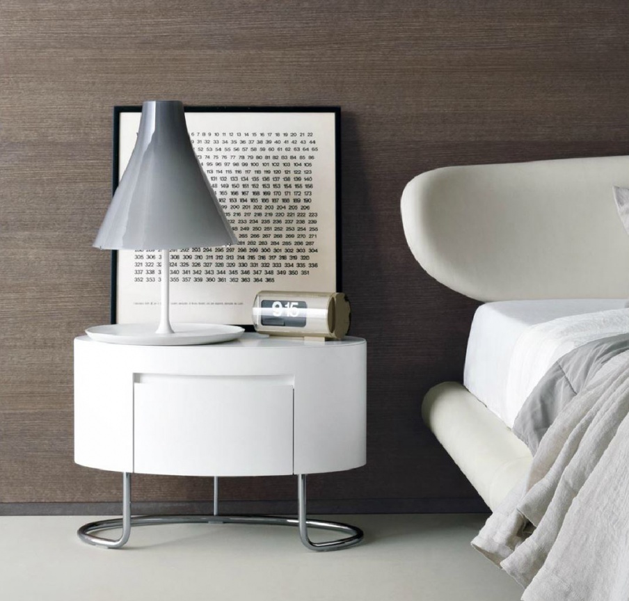 Nightstand bedside oval Nuba, MisuraEmme