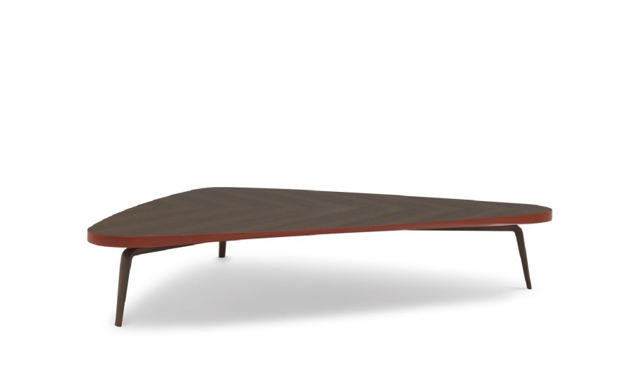 Coffee table on a frame of solid dark oak Gramercy, MisuraEmme