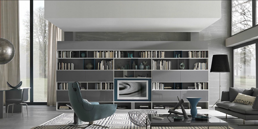 Modular system with metal boxes Urban, MisuraEmme