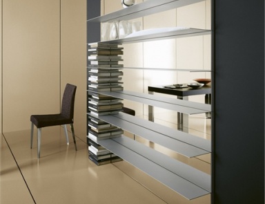 Rack with shelves metal shelves Oasi - Presotto