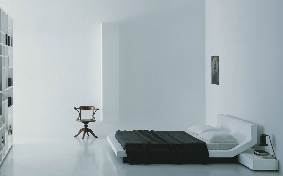 Double bed Lipla geometric shape, Porro