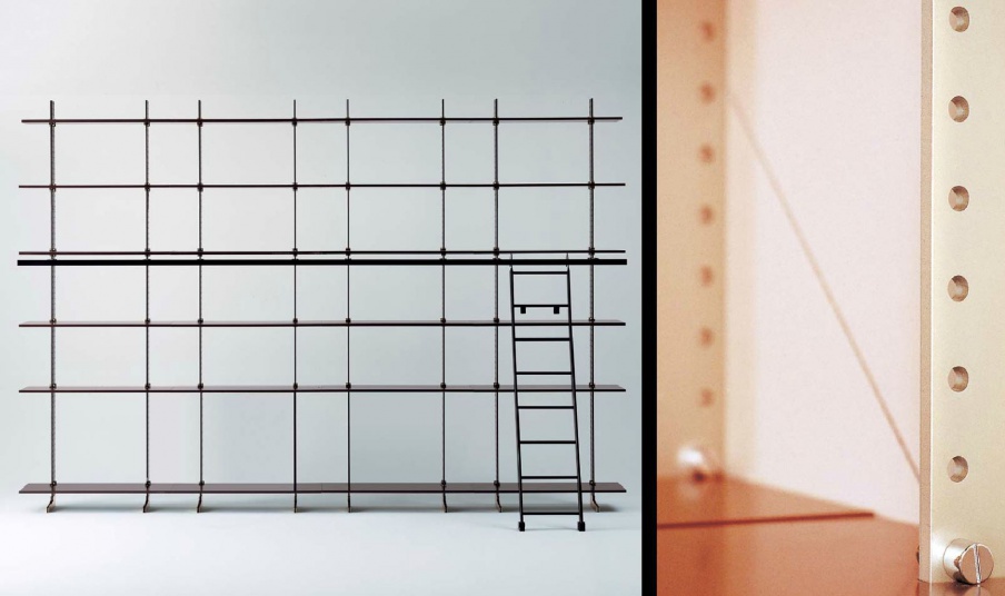 Rack of chrome and aluminum Elegie, MisuraEmme