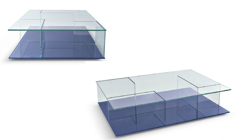 Coffee table made of glass Piet, MisuraEmme