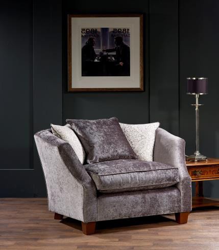 Chair with fabric upholstery New Naples, David Gundry