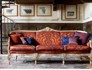 Ares three seater sofa in fabric, Silik