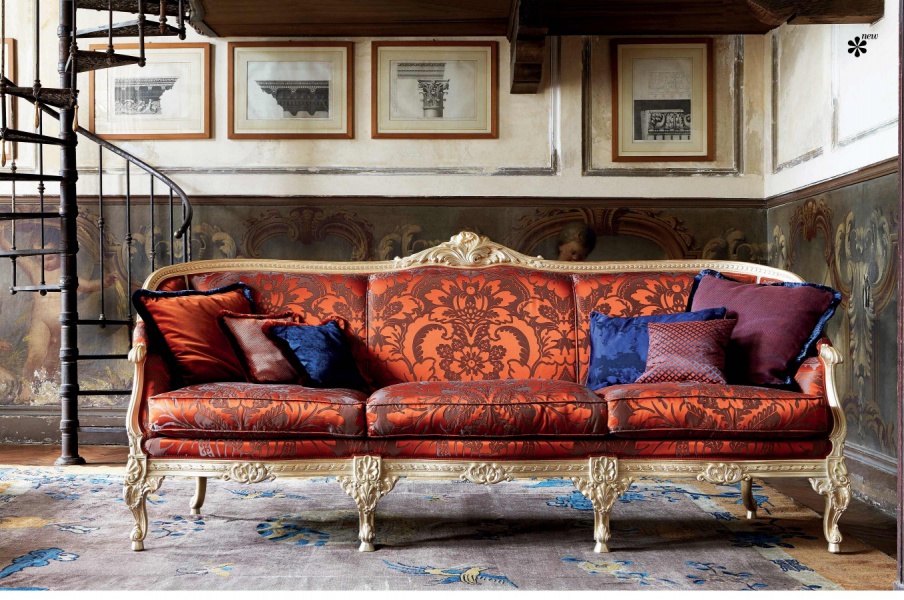 Ares three seater sofa in fabric, Silik