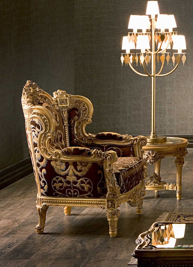 Chair Aristide in fabric, Silik 