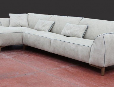 Sofa with leather upholstery Kong, Gamma Aredamenti