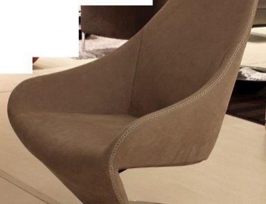 Armchair with leather upholstery Lobster, Gamma Aredamenti