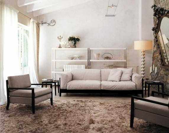 A wide seat with a rigid backrest, Bryant poltrona - Porada