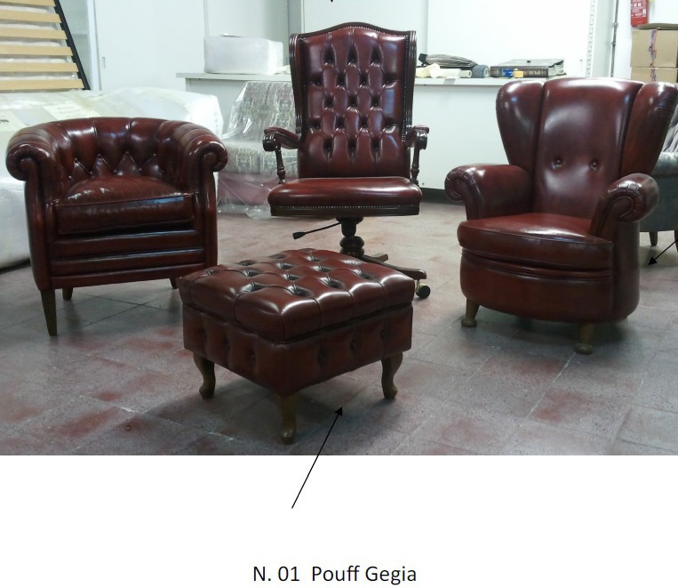 Pouf square shape Gegia, Poltromot