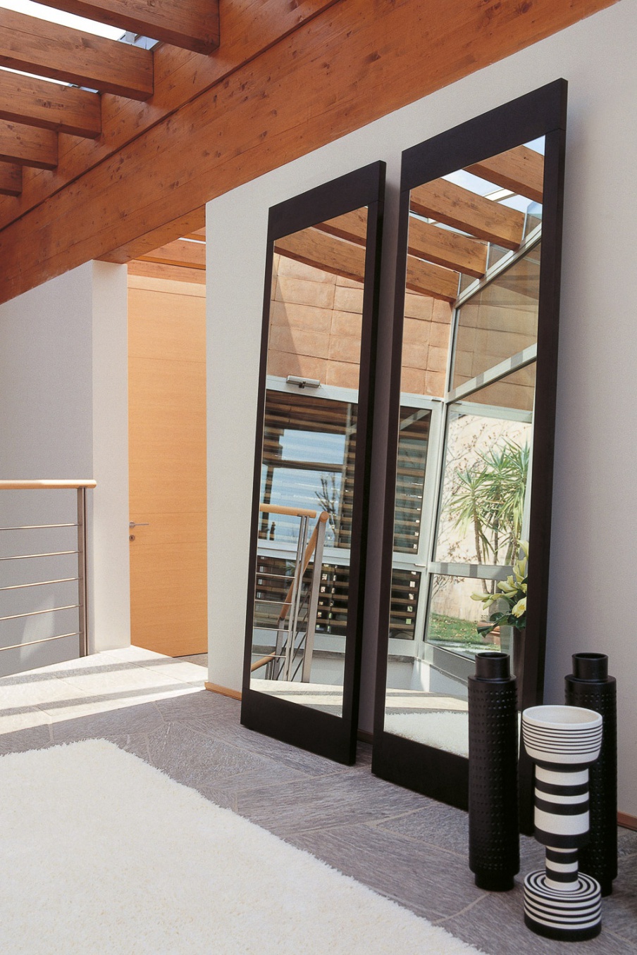 Wall mirror framed in solid oak, Bryant specchio - Porada