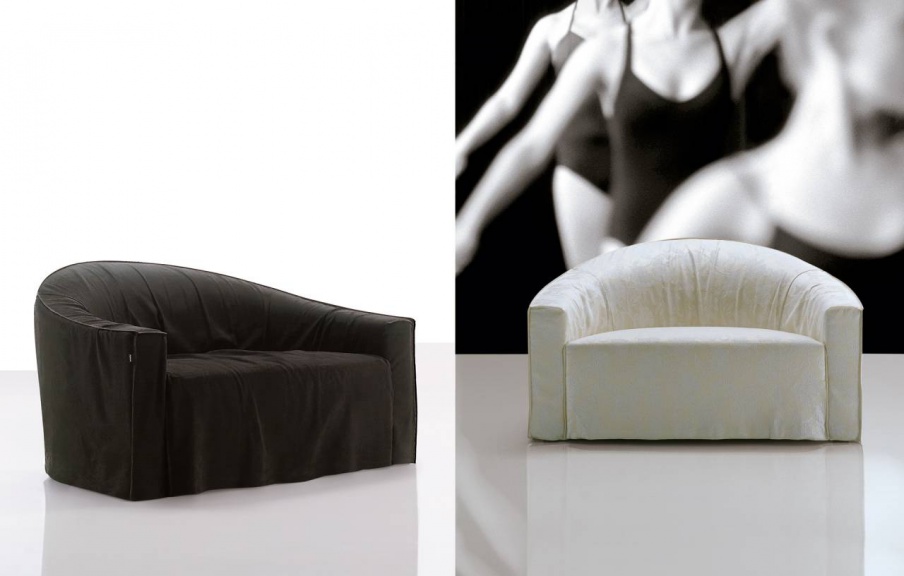 Chair with backrest / without, Atollo (armchair) - Poliform 