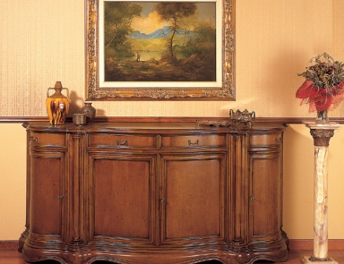 The credenza chest of drawers with shaped top, Fratelli Radice