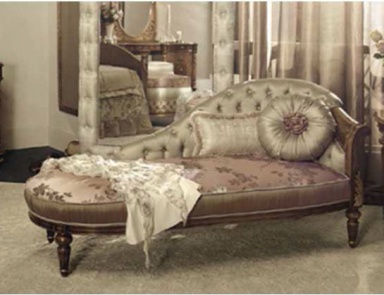 Couch with curved backrest, Bianchini