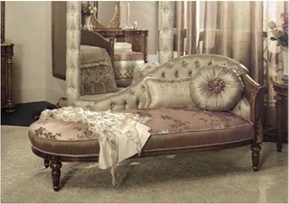 Couch with curved backrest, Bianchini